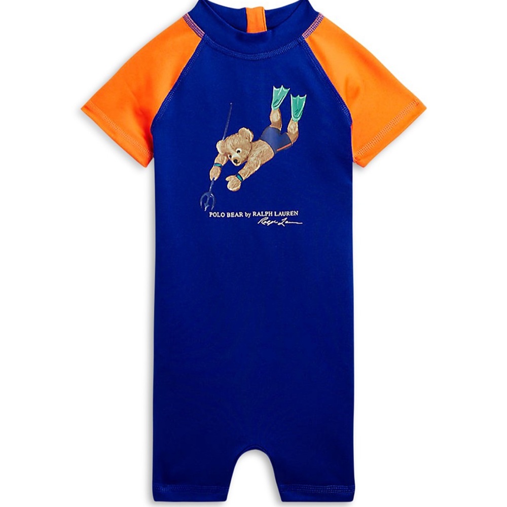 Polo Boys' Polo Bear Rash Guard Shortall - Baby - worn once